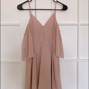 Rose colored mini dress